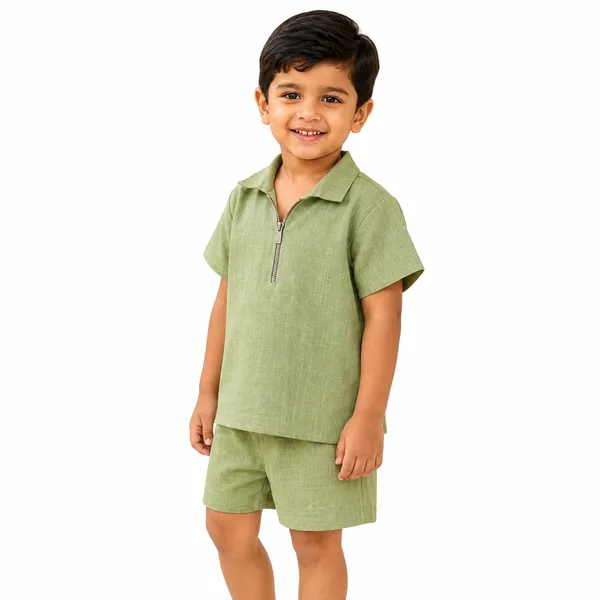 Green_Textured_Relaxed_Fit_Co_Ord_Set_For_Boys