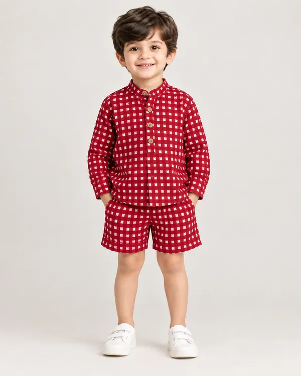 Red_Gingham_Lounge_Set_for_Boys