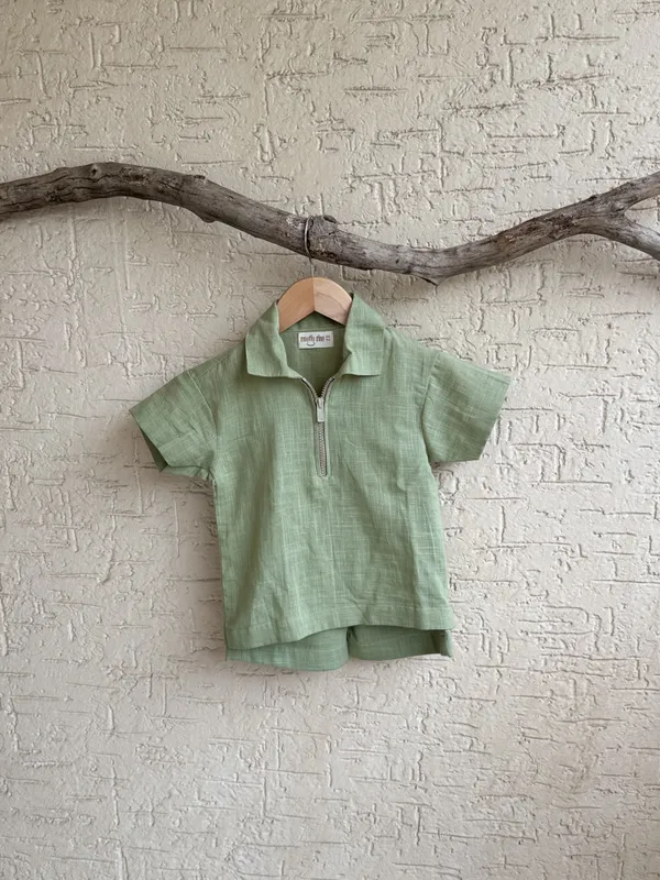 Green_Textured_Relaxed_Fit_Co_Ord_Set_For_Boys