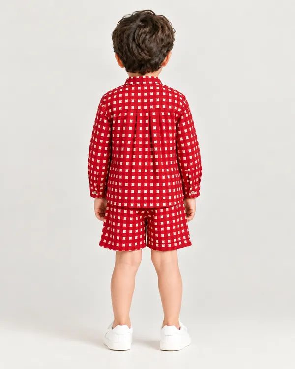 Red_Gingham_Lounge_Set_for_Boys