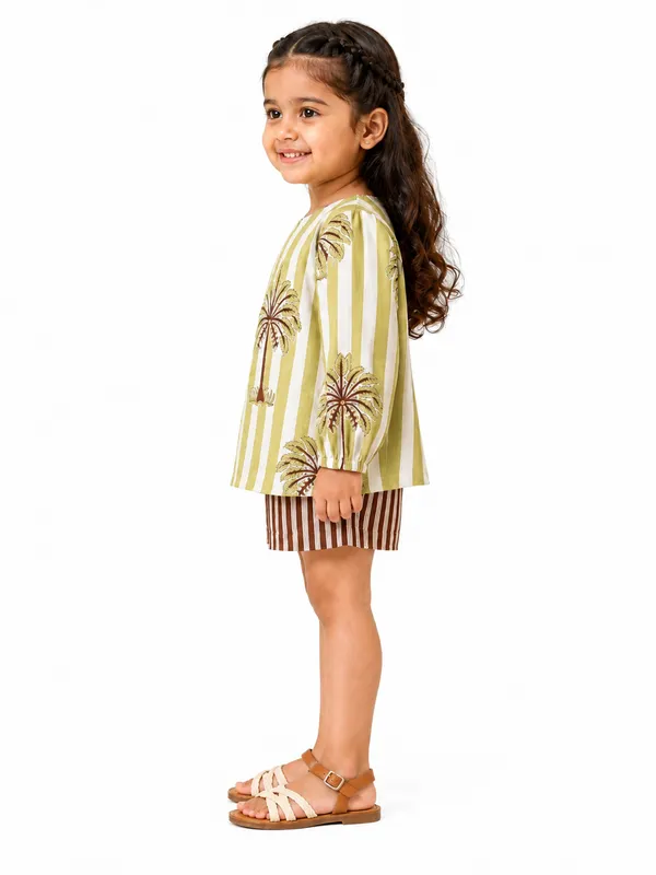 Green_Printed_One_Shoulder_Co_Ord_Set_for_Girls