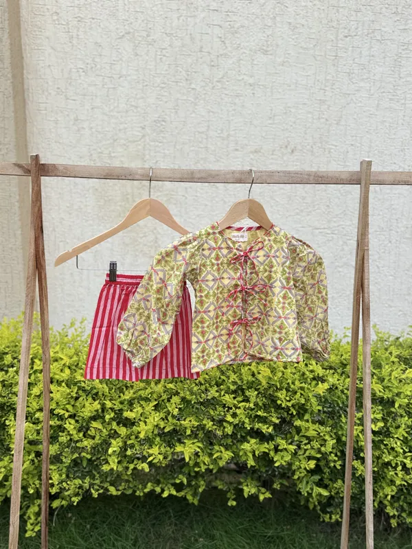 Yellow__Red_Printed_Tieup_Co_Ord_Set_for_Girls