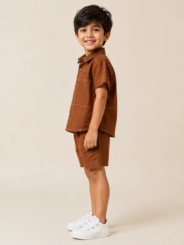 Brown_Casual_Shirt_For_Boys