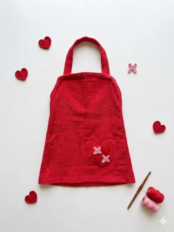 Red_Crochet_Sleeveless_A-Line_Dress_for_Girls