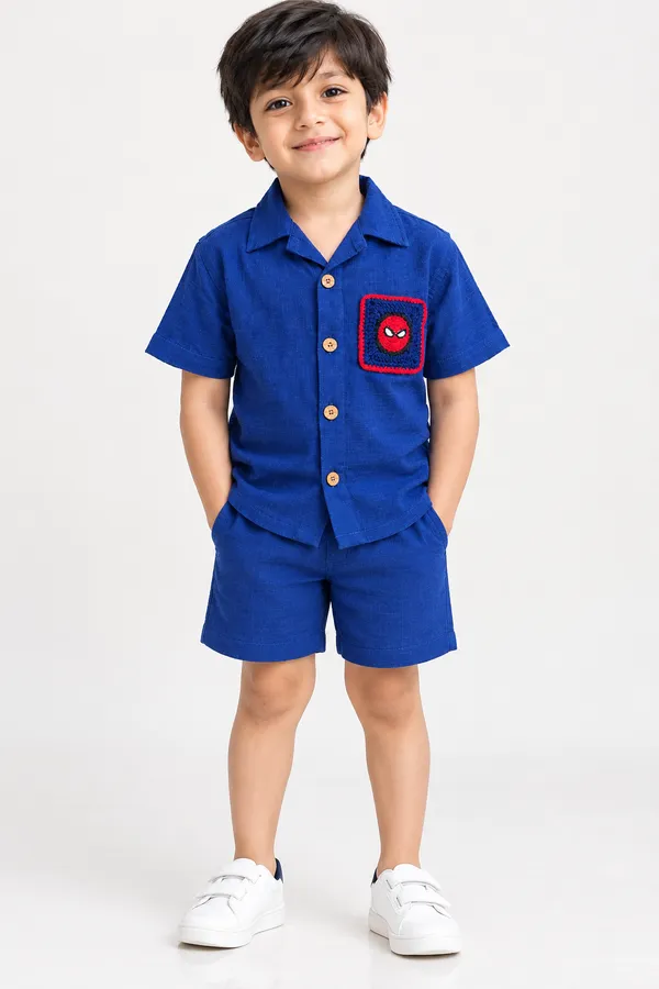 Blue_Casual_Shirt_with_Spiderman_Pocket_for_Boys