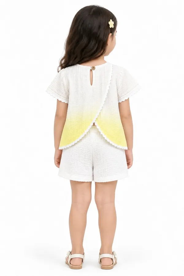 White_And_Yellow_Ombre_Co_Ord_Set_For_Girls