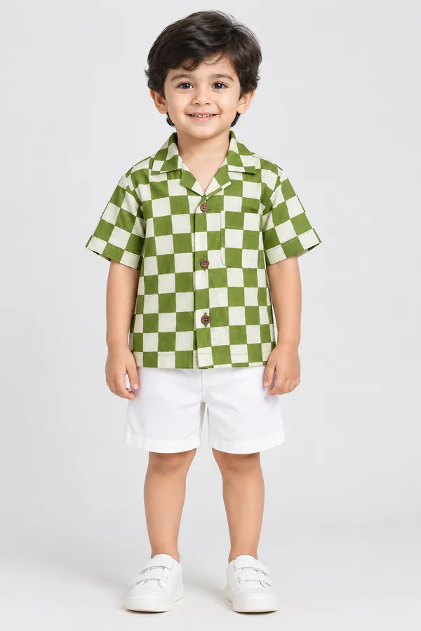 Green_Checkered_Shirt_For_Boys