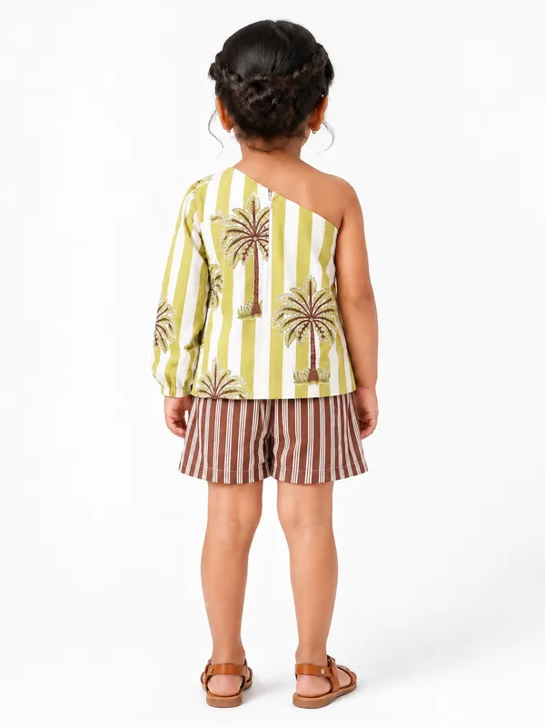 Green_Printed_One_Shoulder_Co_Ord_Set_for_Girls