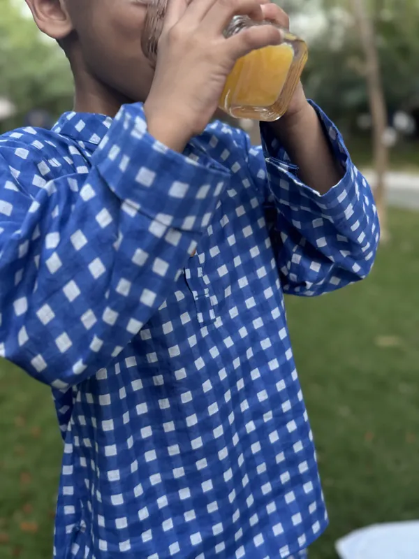 Blue_Gingham_Regular_Fit_Lounge_Set_for_Boys