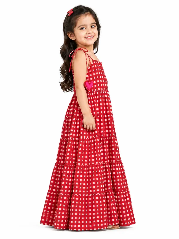 Red_Gingham_Tiered_Maxi_Dress_for_Girls
