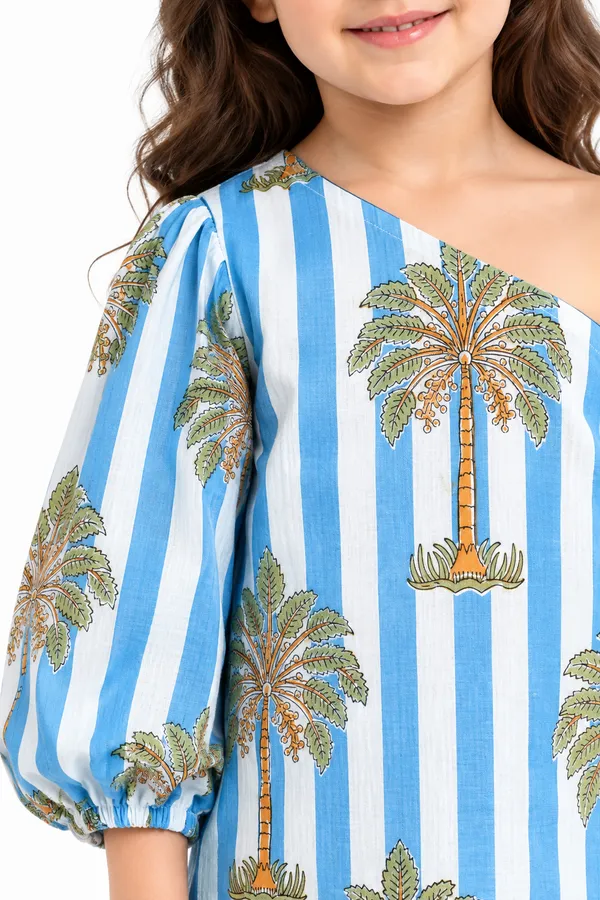 Blue_Printed_One_Shoulder_Co-Ord_Set_for_Girls