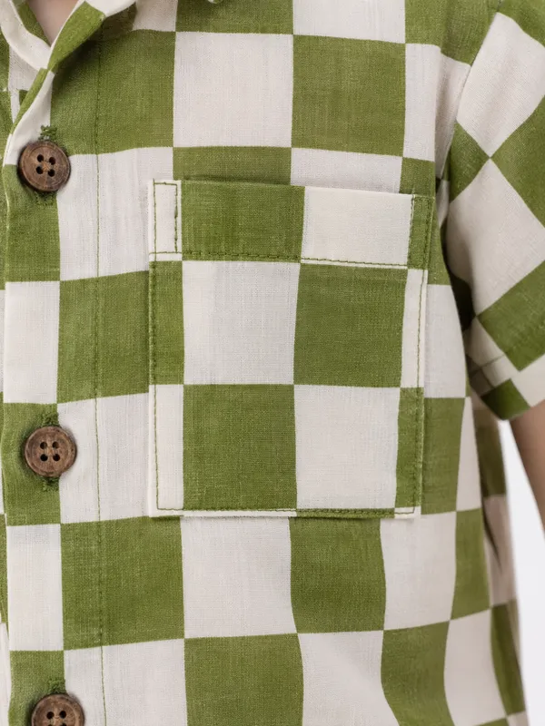 Green_Checkered_Shirt_For_Boys
