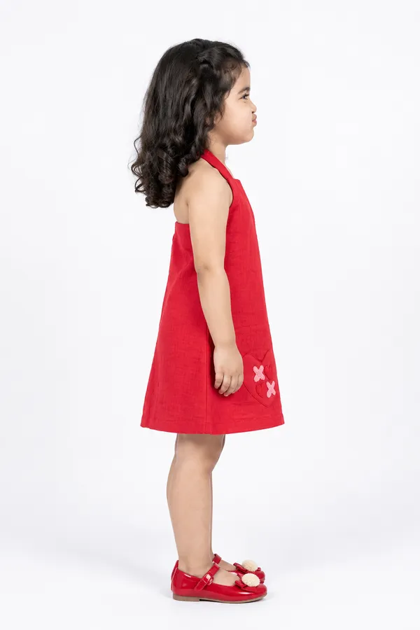Red_Crochet_Sleeveless_A-Line_Dress_for_Girls