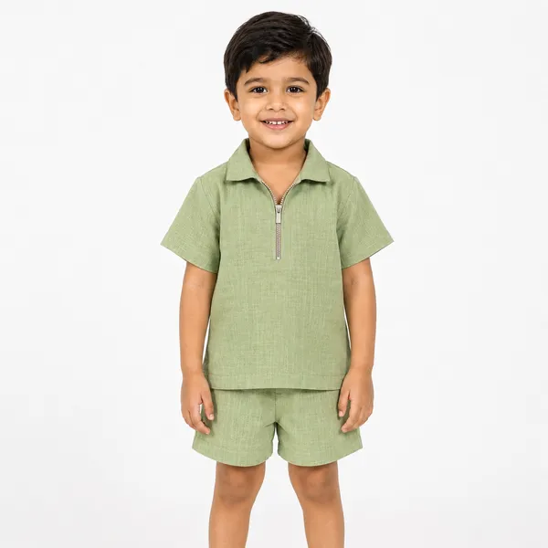 Green_Textured_Relaxed_Fit_Co_Ord_Set_For_Boys