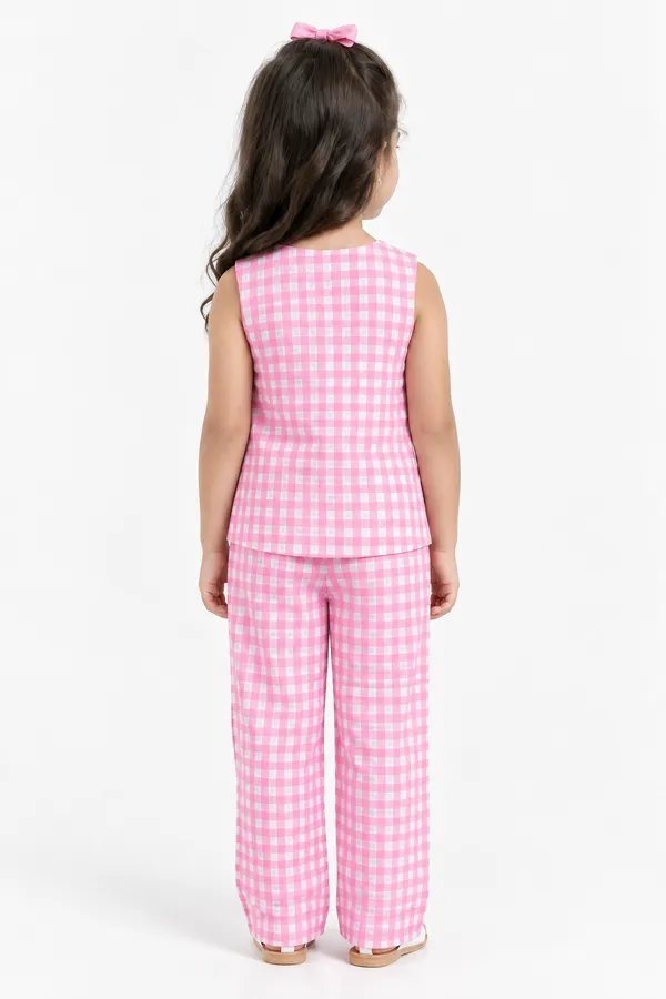 Pink_Gingham_Waistcoat_Set_for_Girls