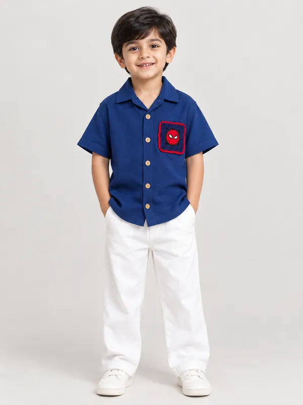 Blue_Casual_Shirt_with_Spiderman_Pocket_for_Boys