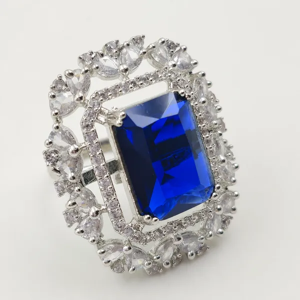 Blue_Silver_Brass_Rectangular_Stone_Statement_Ring_For_Women