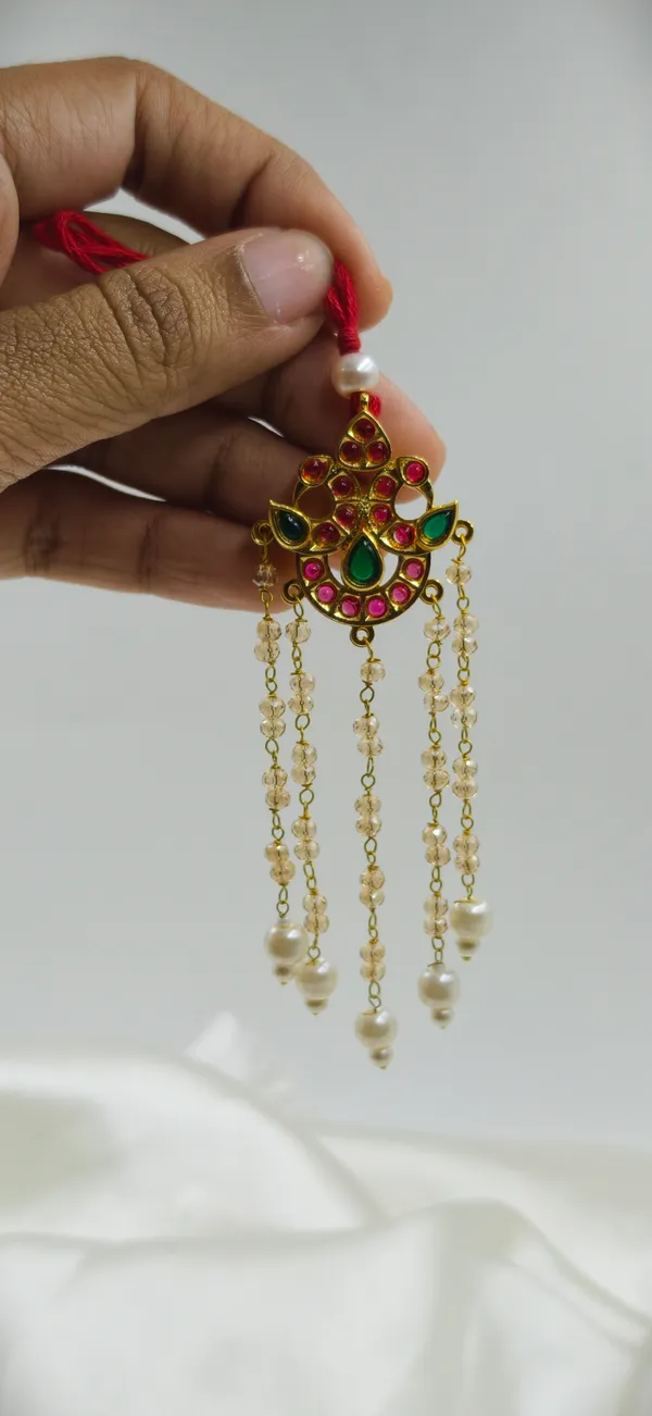 Gold_Tone_Pink_Green_Stone_Studded_Maang_Tikka_For_Women
