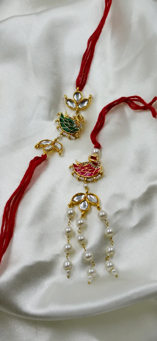 Red_Thread_Gold_Tone_Bird_Motif_Pearl_Drop_Rakhi