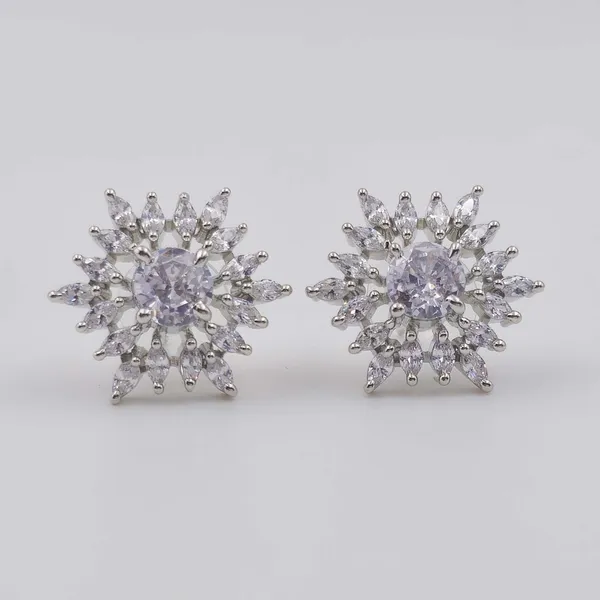 Silver_Tone_Crystal_Sunburst_Stud_Earrings_For_Women