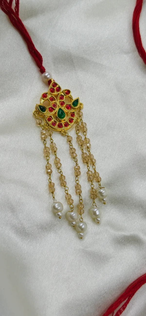 Gold_Tone_Pink_Green_Stone_Studded_Maang_Tikka_For_Women