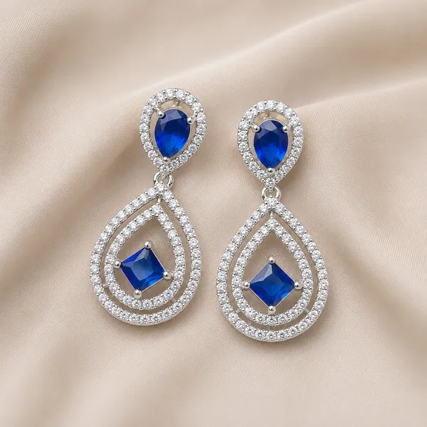 Blue_Silver_Brass_Teardrop_Stone_Drop_Earrings_For_Women