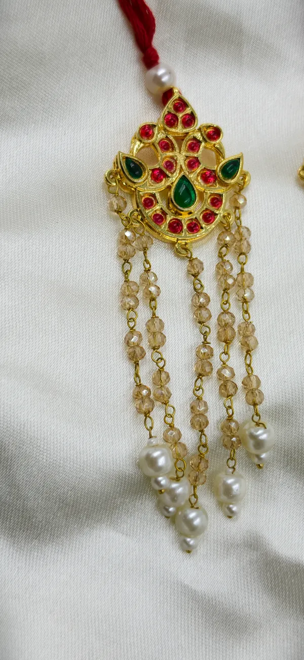 Gold_Tone_Pink_Green_Stone_Studded_Maang_Tikka_For_Women