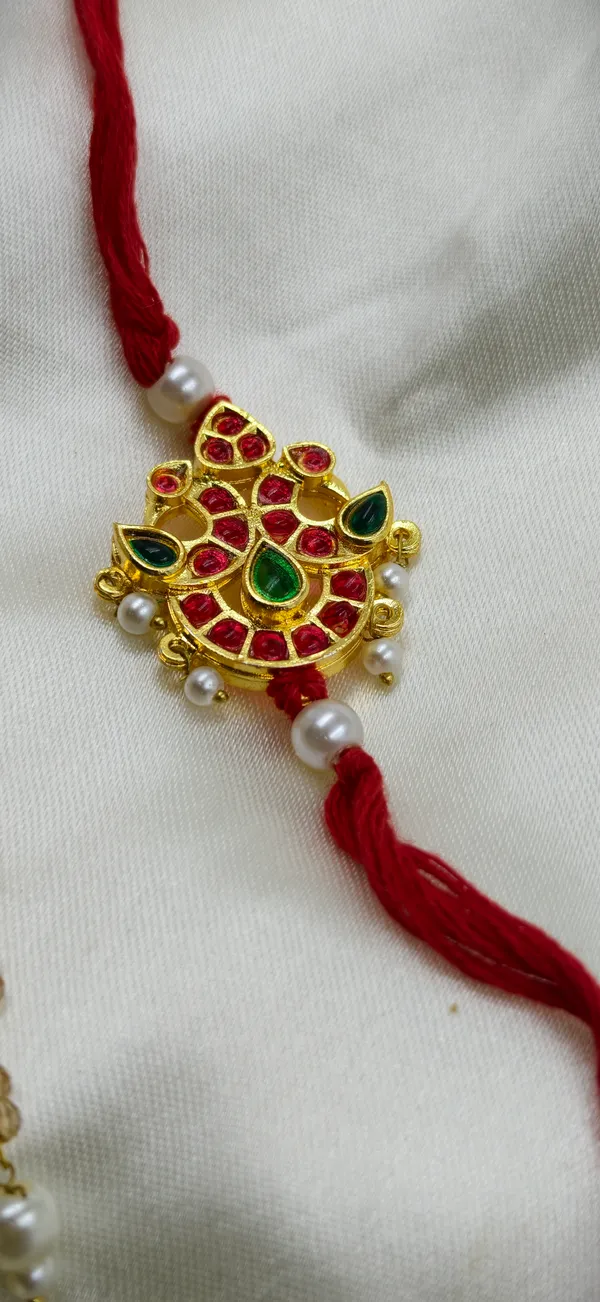 Gold_Tone_Pink_Green_Stone_Studded_Maang_Tikka_For_Women