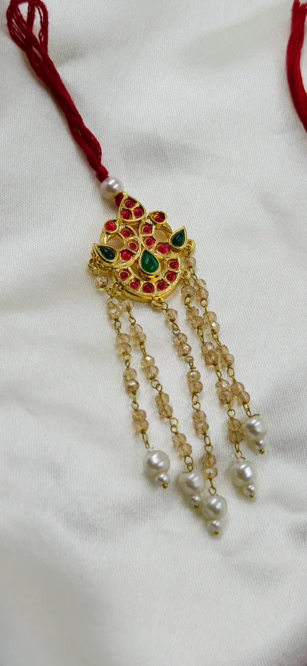 Gold_Tone_Pink_Green_Stone_Studded_Maang_Tikka_For_Women