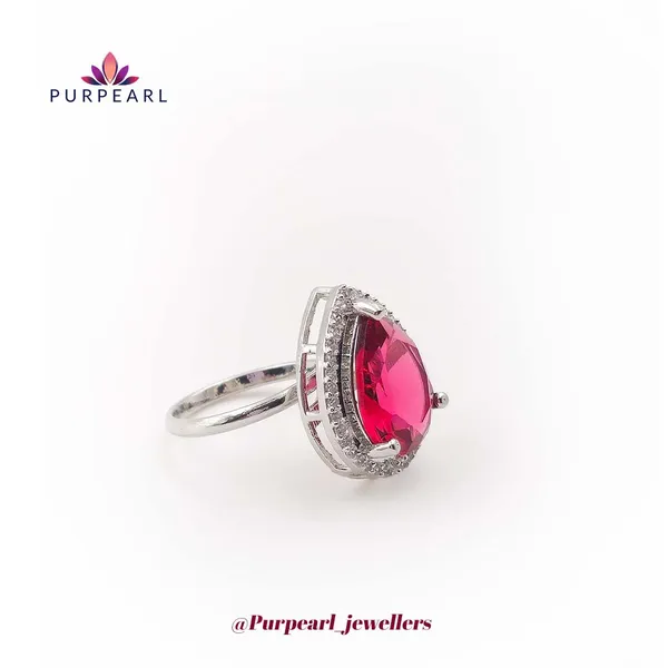 Red_Brass_Teardrop_Stone_Halo_Statement_Ring_For_Women