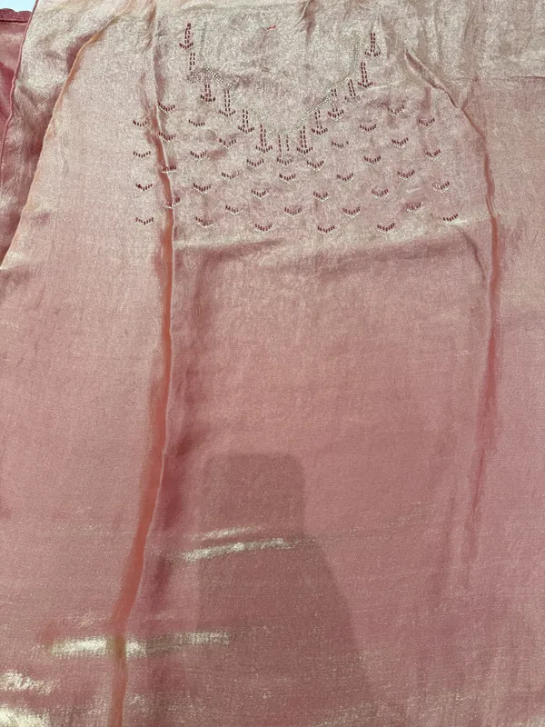 Baby_Pink_Organza_party_wear_Saree_with_diamond_work_for_Women