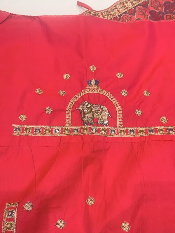 Reddish_Orange_Work_Lehenga_Set_Unstitched_For_Women-_Sider