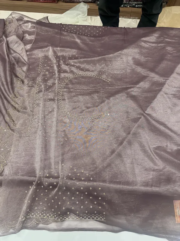 Organza_Saree_diamond_work_Party_Wear_for_Women