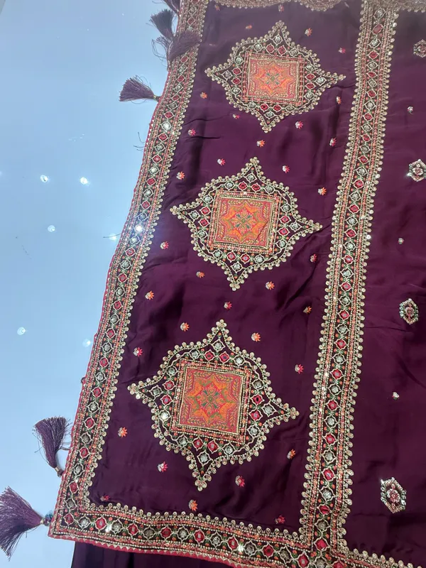 Deep_Wine_Purple_with_Pink_Blouse_for_Women