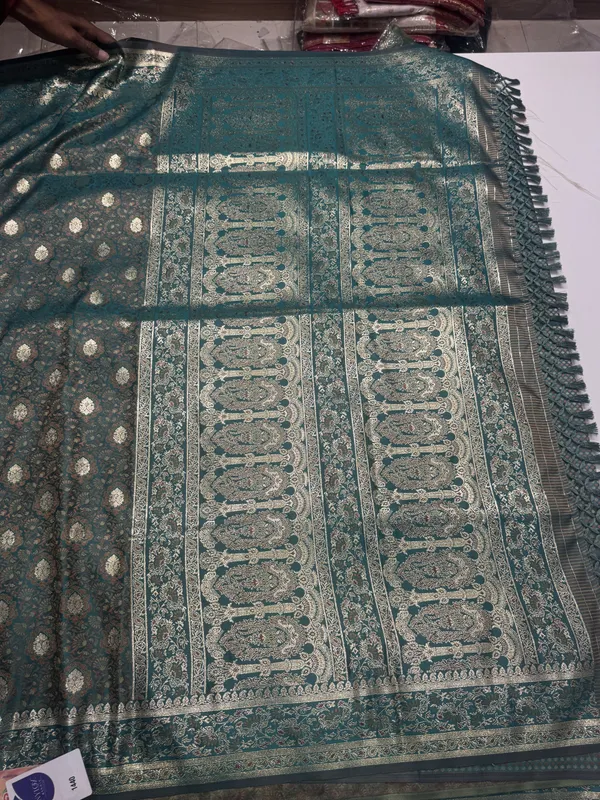 Teal_Green_Silk_Saree_for_Women
