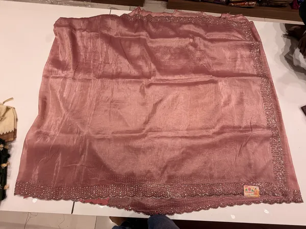 Peach_Pink_Party_Wear_Saree_for_Women