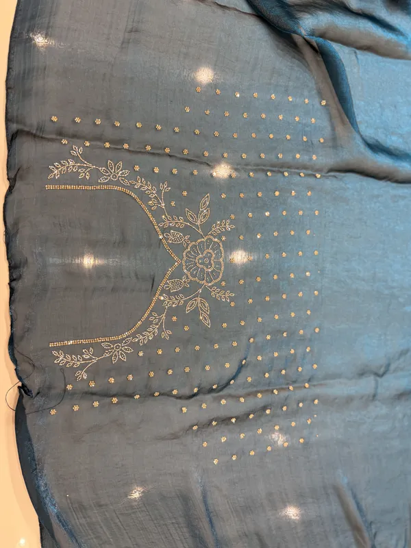 Aqua_Blue_Saree_for_Women