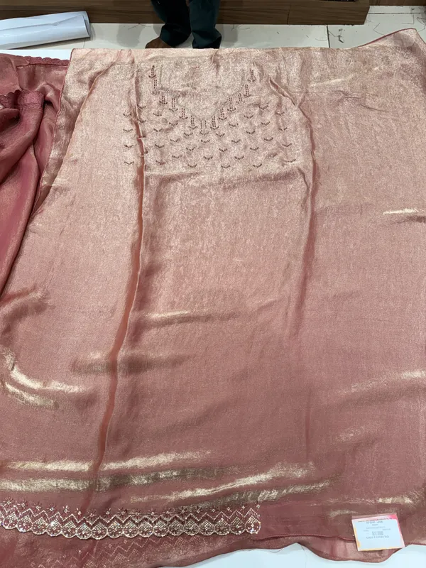 Baby_Pink_Organza_party_wear_Saree_with_diamond_work_for_Women