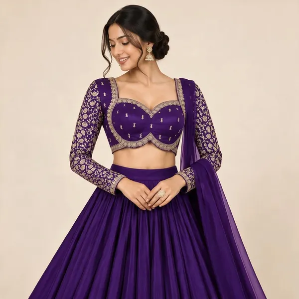 Deep_Royal_Purple_Full_Sleeves_Blouse_For_Women