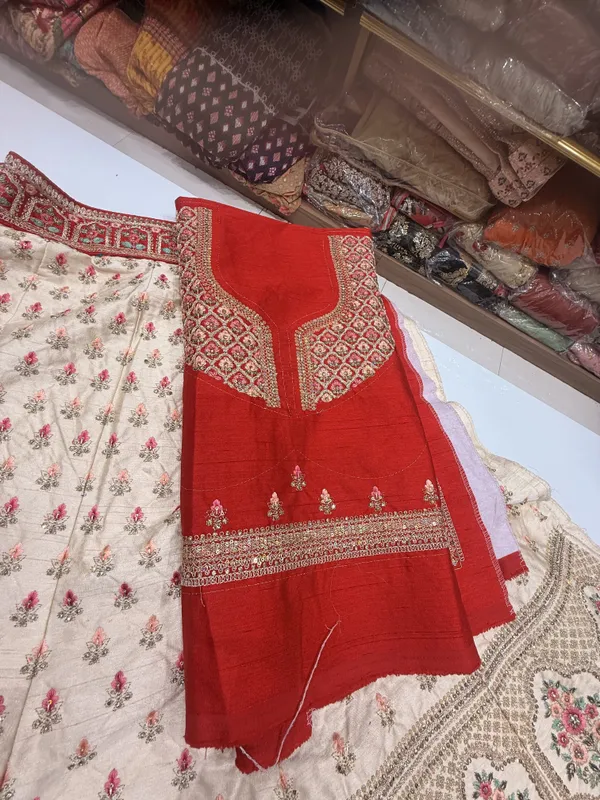 Bridal_White_Red_Unstitched_chaniya_choli_for_Women