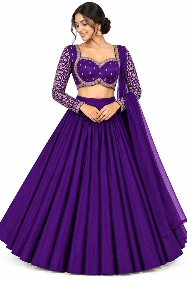 Deep_Royal_Purple_Full_Sleeves_Blouse_For_Women