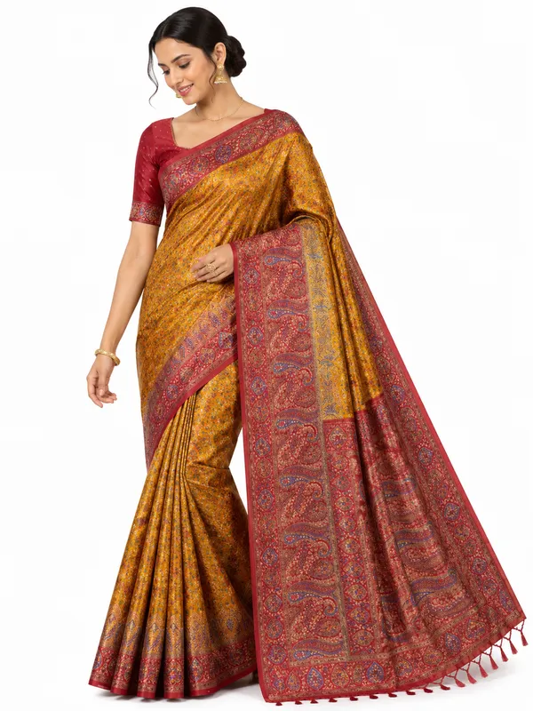 Mustard_Yellow_and_pink_Saree_for_Women