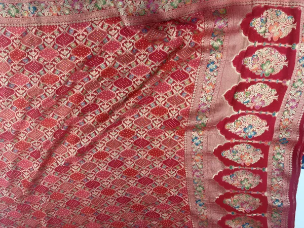 Reddish_Pink_georgette_Saree_For_Women
