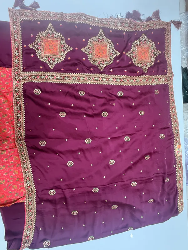 Deep_Wine_Purple_with_Pink_Blouse_for_Women
