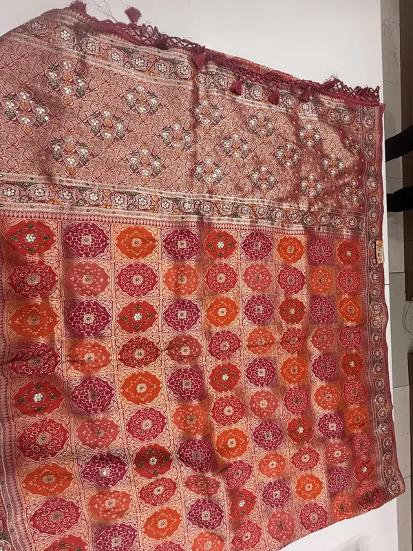 Pink_Orange_Saree_with_handwork_for_Women