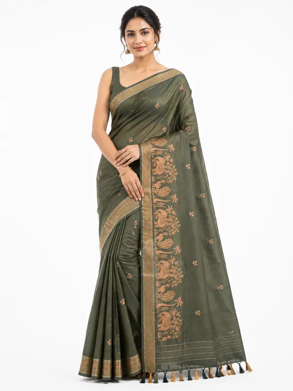 Green_Cotton_Saree_for_Women