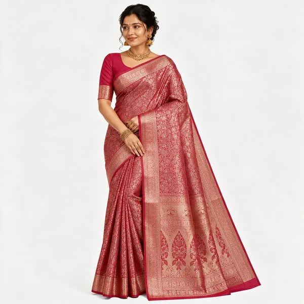 Pink_Kanjivaram_Silk_Saree_For_Women