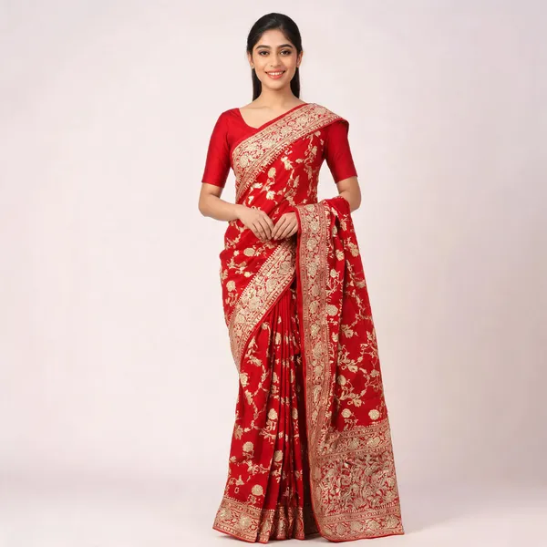 Red_Dola_Silk_Traditional_Saree_For_Women
