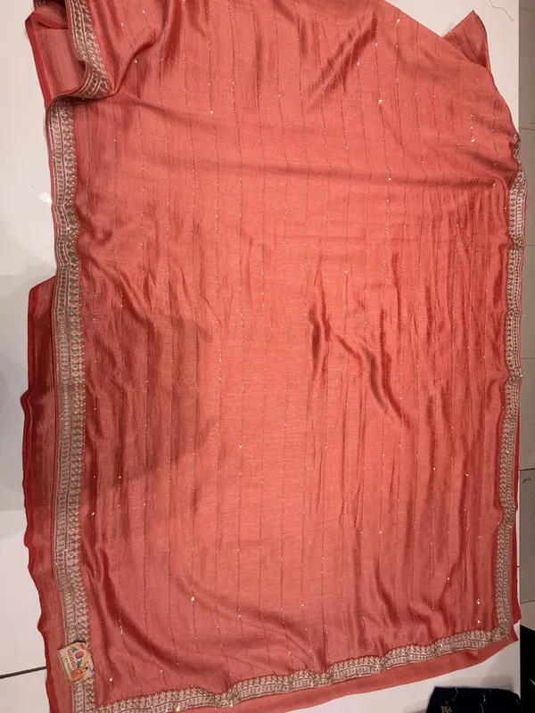 Coral_Pink_Saree_for_Women