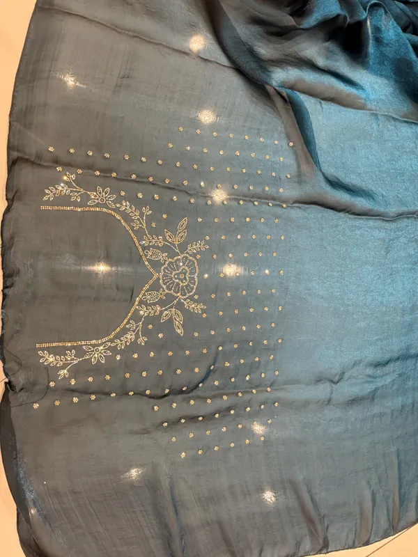 Aqua_Blue_Saree_for_Women